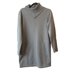 Athleta Womens XS Athleisure Cozy Karma Vela Dress Voyage Grey Mock Neck Pockets